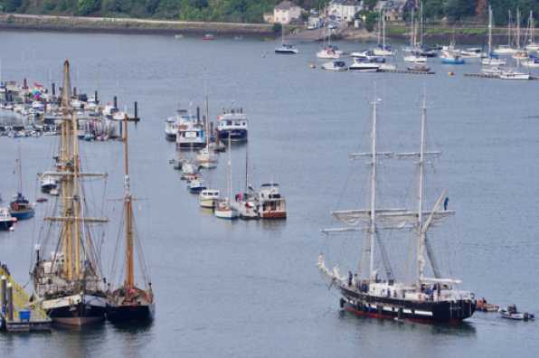 20 September 2022 - 17:04:45
TS Royalist heads into a slot behind Pelican of London
--------------------
Tall ship TS Royalist returns to Dartmouth